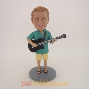 Picture of Custom Bobblehead Doll: Acoustic Guitar Player Male