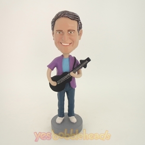 Picture of Custom Bobblehead Doll: Casual Guitar Player Man