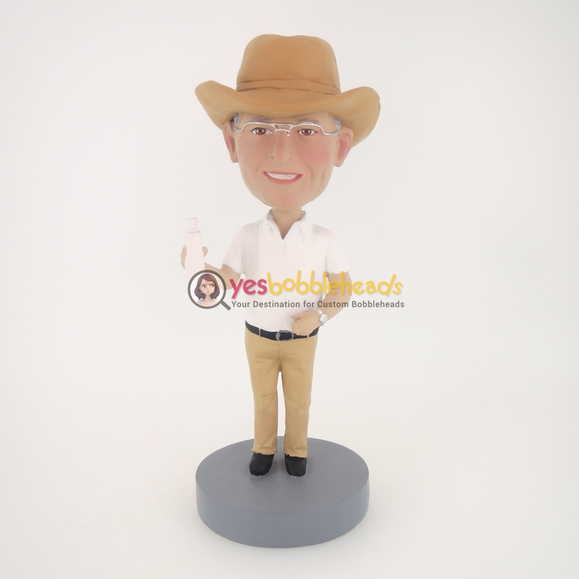 Picture of Custom Bobblehead Doll: Cowboy Drinking