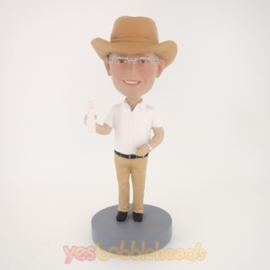 Picture of Custom Bobblehead Doll: Cowboy Drinking