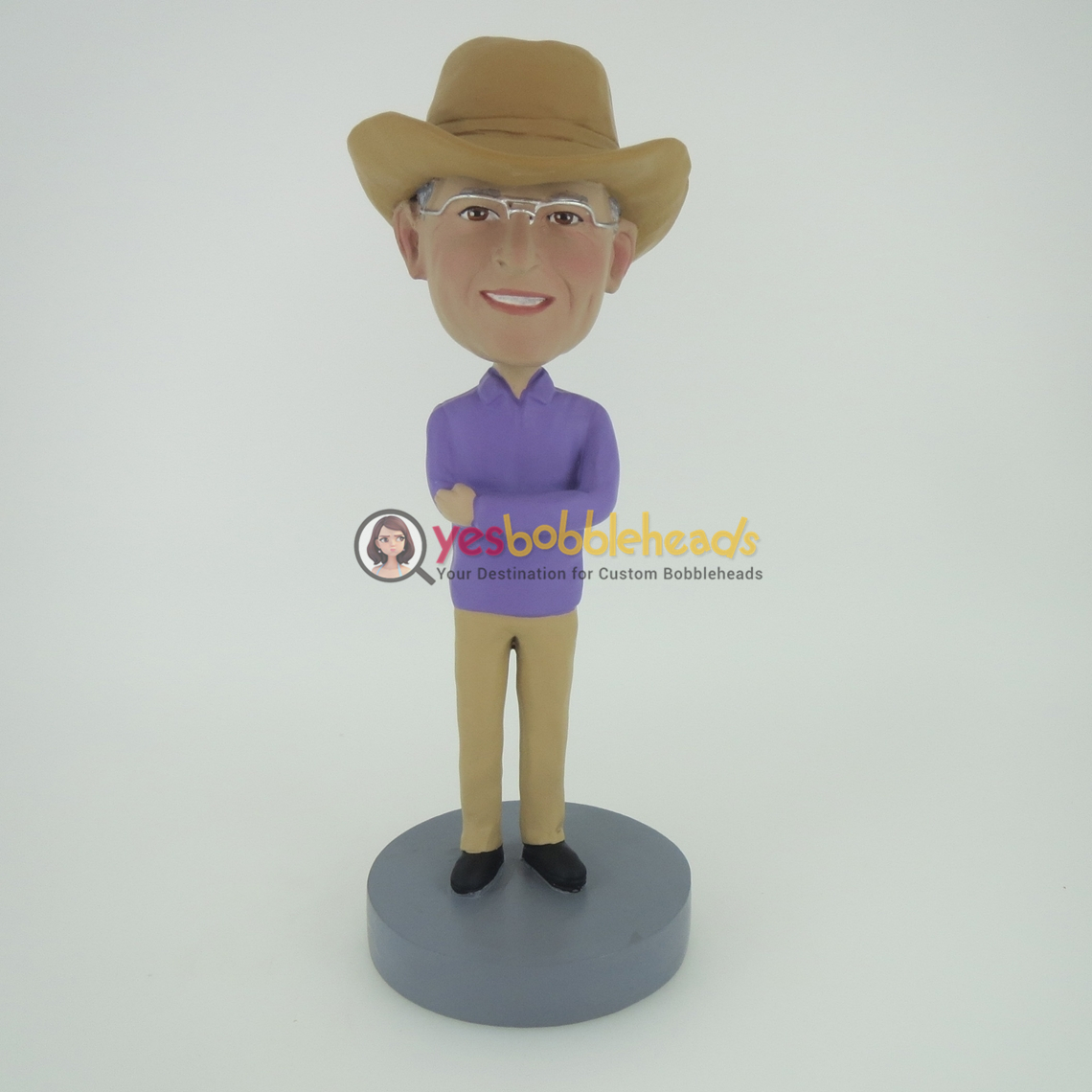 Picture of Custom Bobblehead Doll: Cowboy Hands Crossing