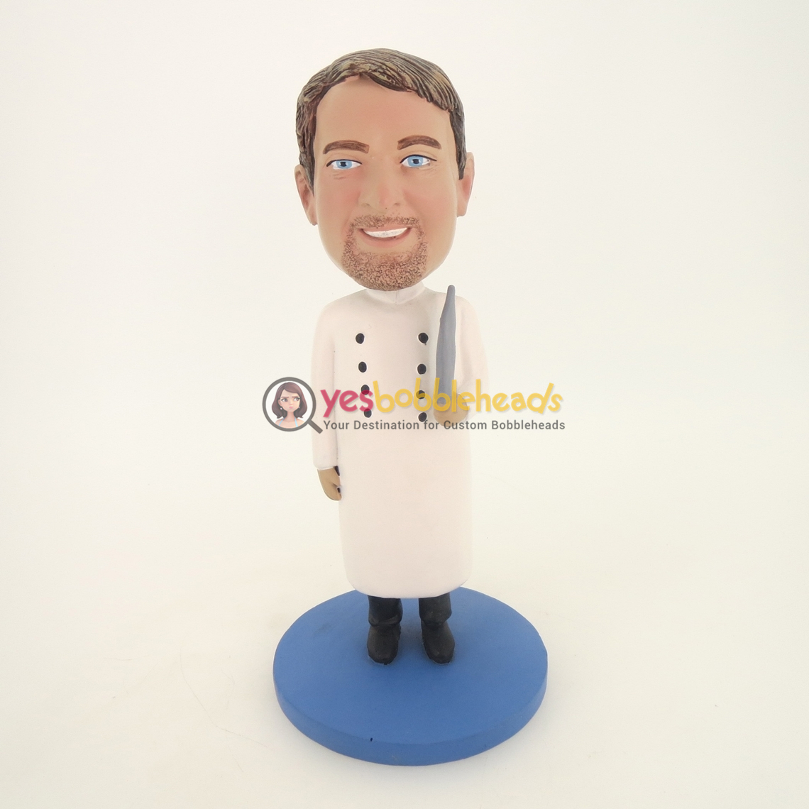 Picture of Custom Bobblehead Doll: Doctor In Closed Lab Coa