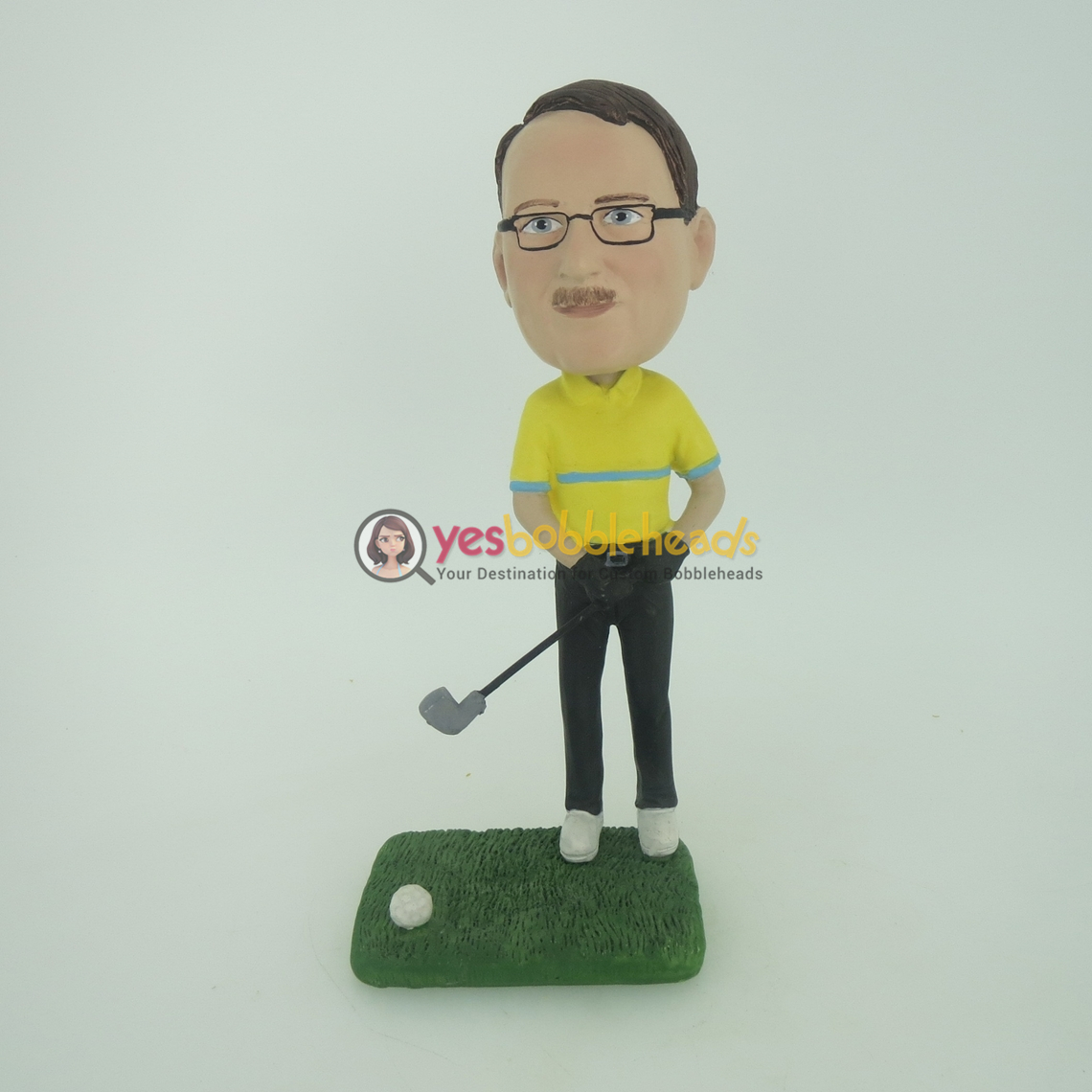 Picture of Custom Bobblehead Doll: Golfer In The Tee Box