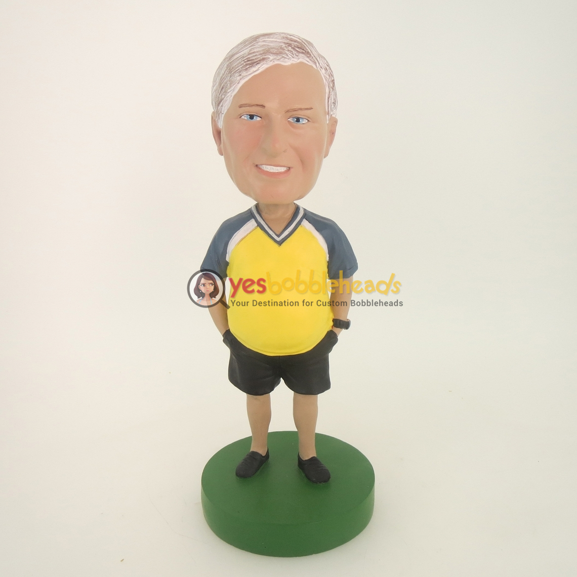 Picture of Custom Bobblehead Doll: Hands In Shorts Male