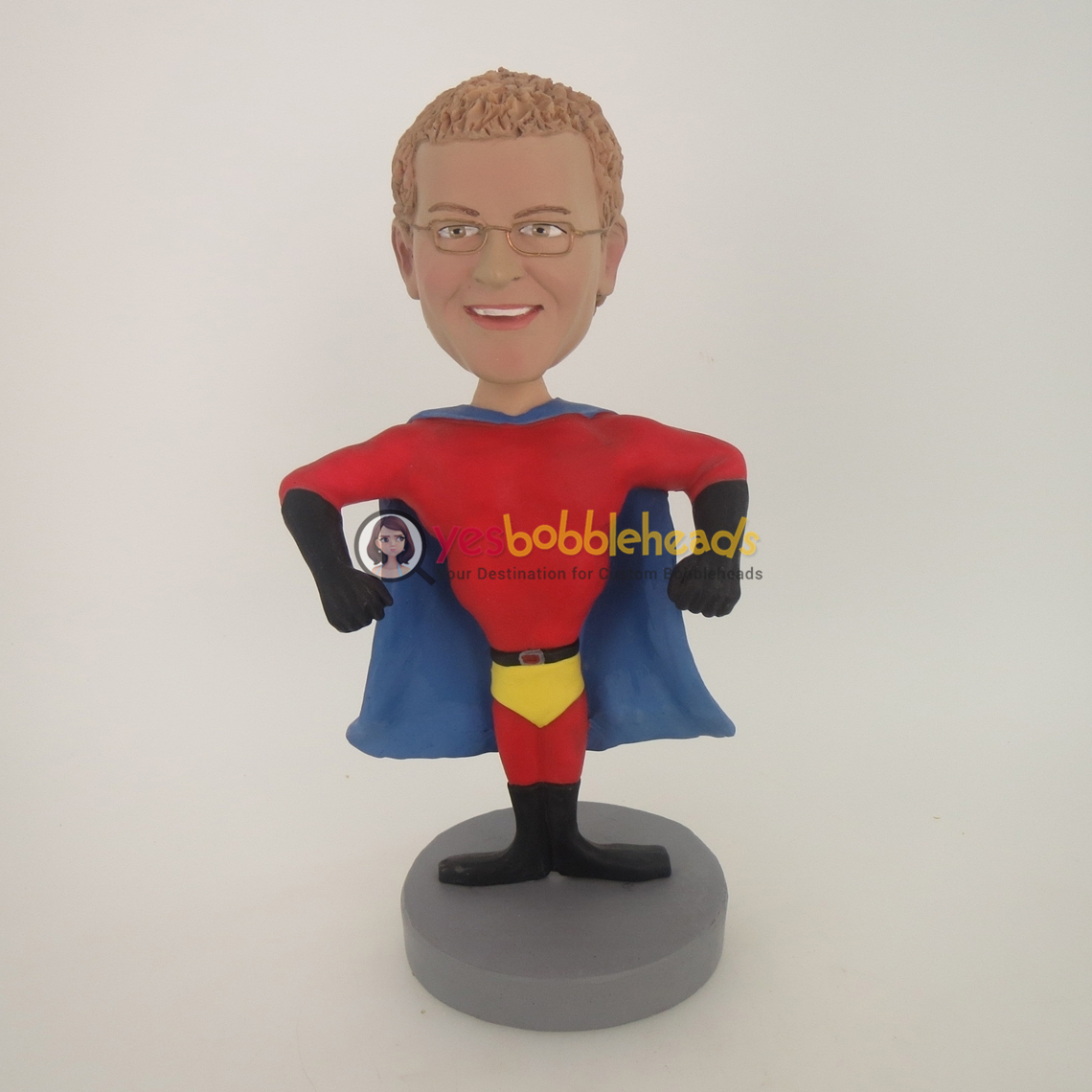 Picture of Custom Bobblehead Doll: Male Muscle Man Superman