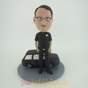 Picture of Custom Bobblehead Doll: Man And Black Car