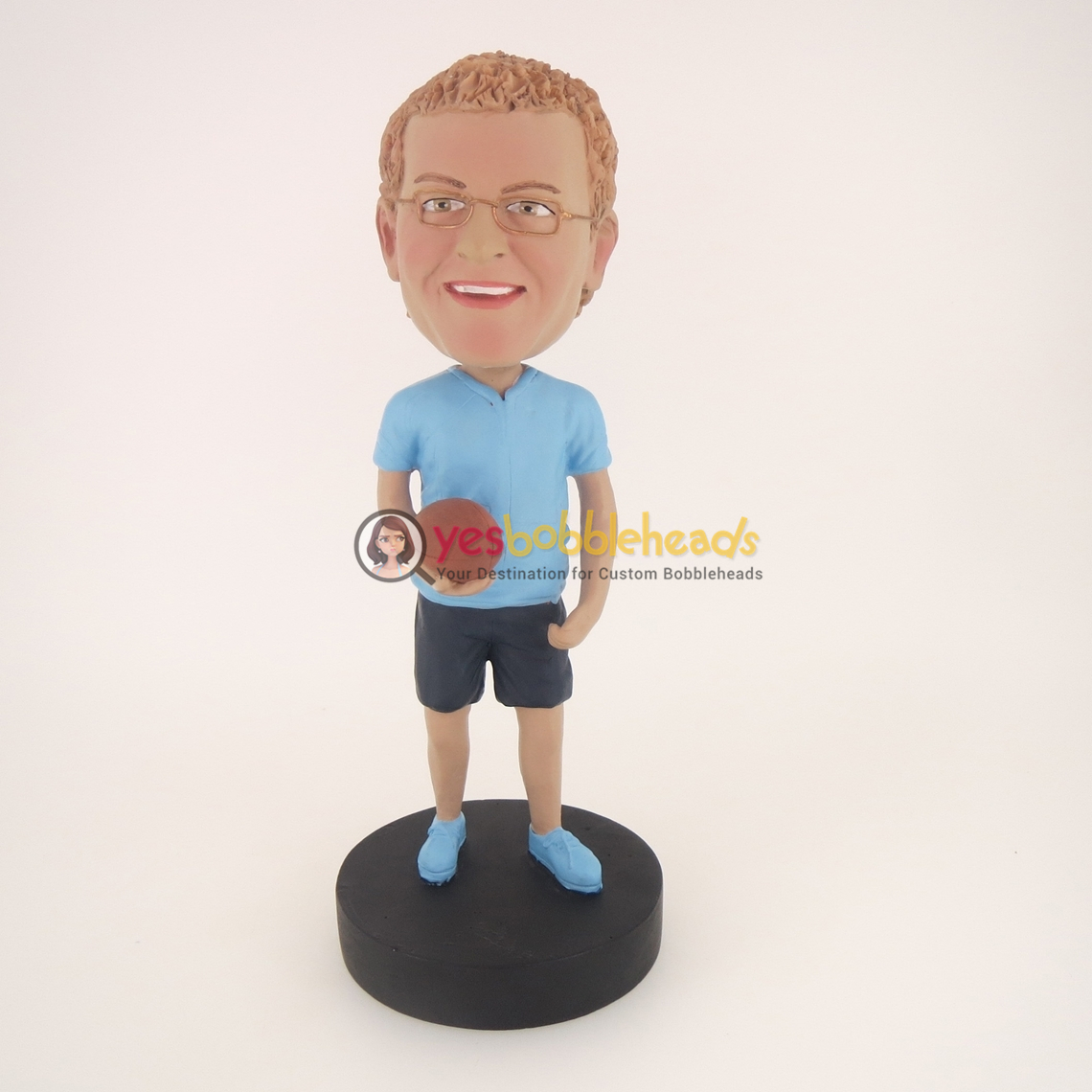 Picture of Custom Bobblehead Doll: Man And Football