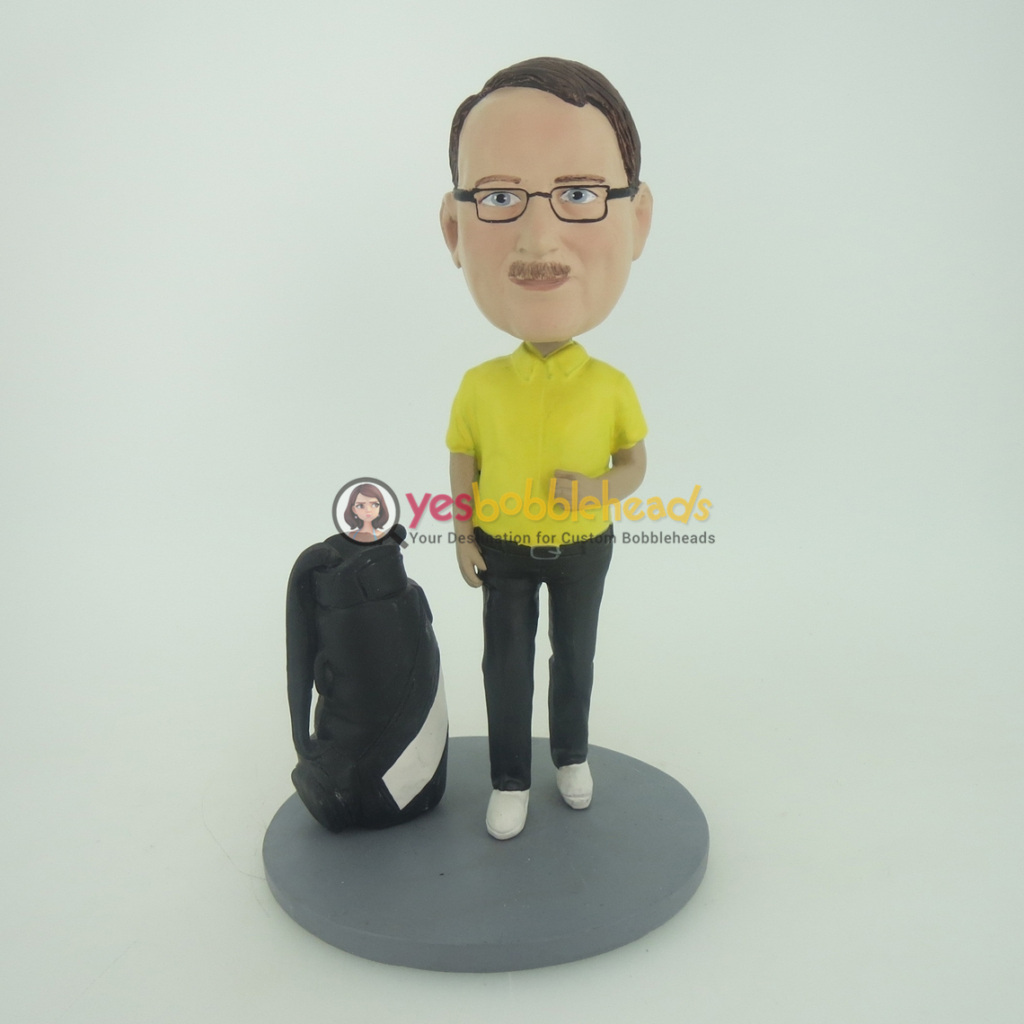 Picture of Custom Bobblehead Doll: Man And Golf Club