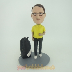 Picture of Custom Bobblehead Doll: Man And Golf Club