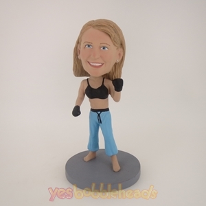 Picture of Custom Bobblehead Doll: Boxing Woman