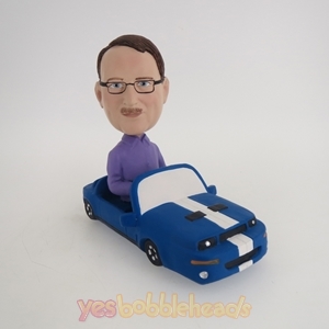 Picture of Custom Bobblehead Doll: Man In Blue Car