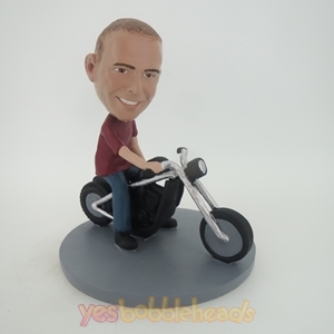 Picture of Custom Bobblehead Doll: Man On Motorcycle