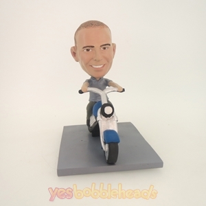 Picture of Custom Bobblehead Doll: Man Riding Motorcycle