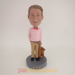 Picture of Custom Bobblehead Doll: Man Standing With Sax