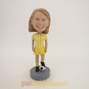 Picture of Custom Bobblehead Doll: Female Soccer Player