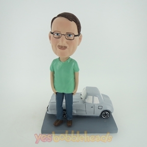 Picture of Custom Bobblehead Doll: Man With Car