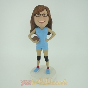 Picture of Custom Bobblehead Doll: Footerball Girl