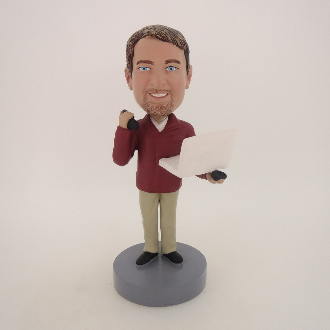Picture of Custom Bobblehead Doll: Man With Laptop
