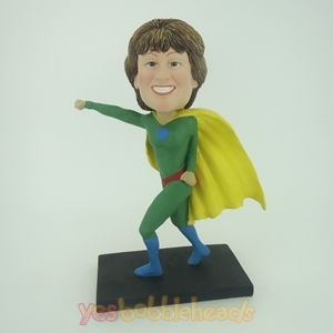 Picture of Custom Bobblehead Doll: Green Superwoman