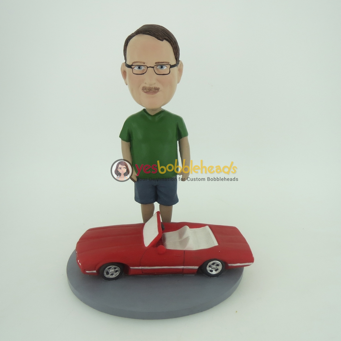 Picture of Custom Bobblehead Doll: Man With Sports Car