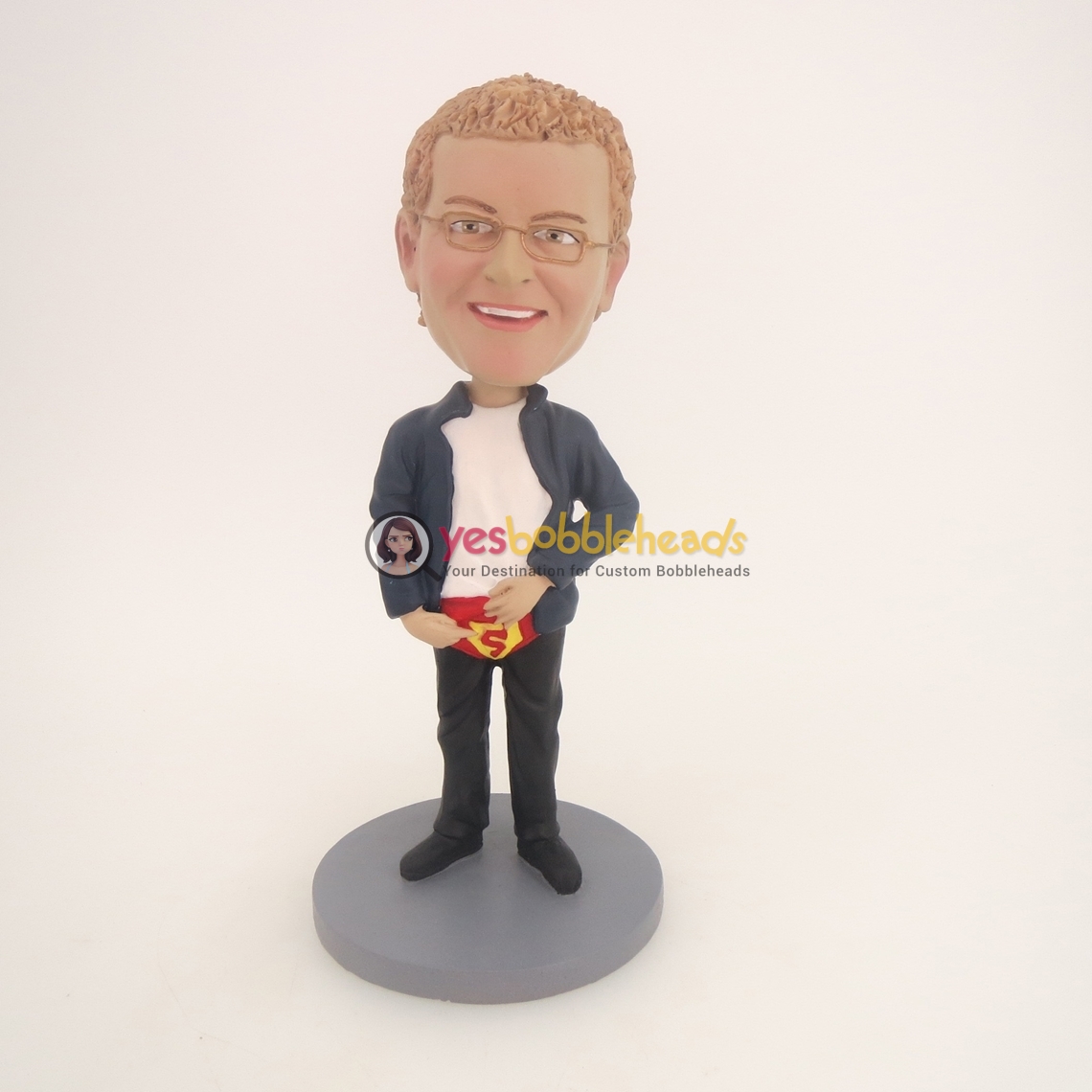 Picture of Custom Bobblehead Doll: Man With "S" Underwear