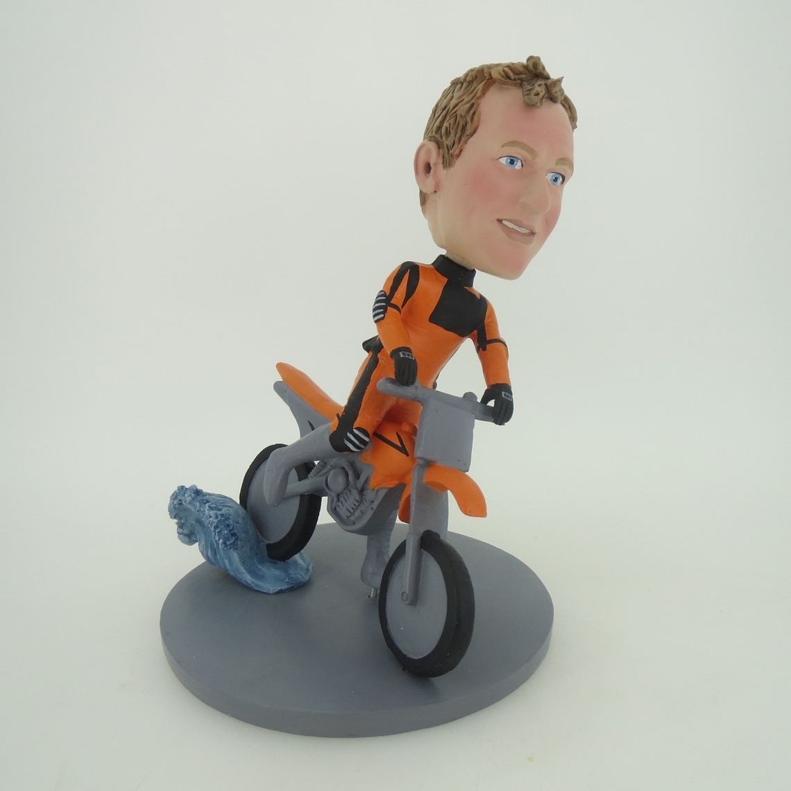 Picture of Custom Bobblehead Doll: Motorcycle Racing Driver