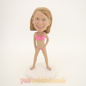 Picture of Custom Bobblehead Doll: Pink Bikini Woman