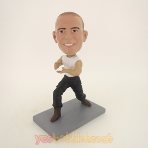 Picture of Custom Bobblehead Doll: Muscle Man Ready Fighting