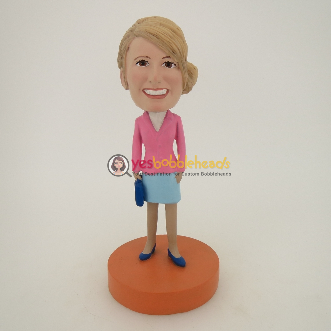 Picture of Custom Bobblehead Doll: Pink Suit Woman