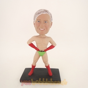 Picture of Custom Bobblehead Doll: Muscle Man With Hands On Waist 