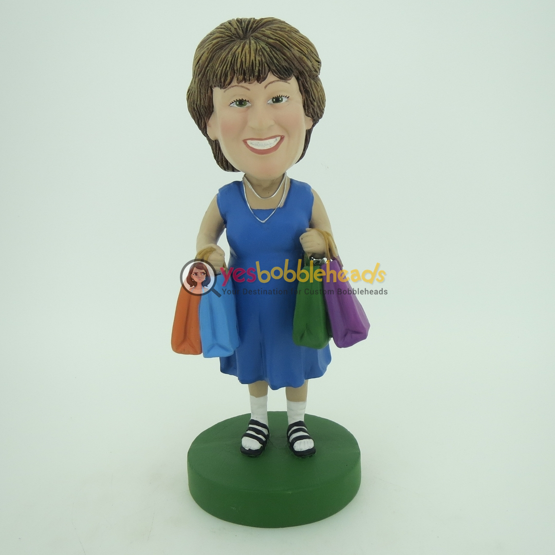 Picture of Custom Bobblehead Doll: Shopping Woman