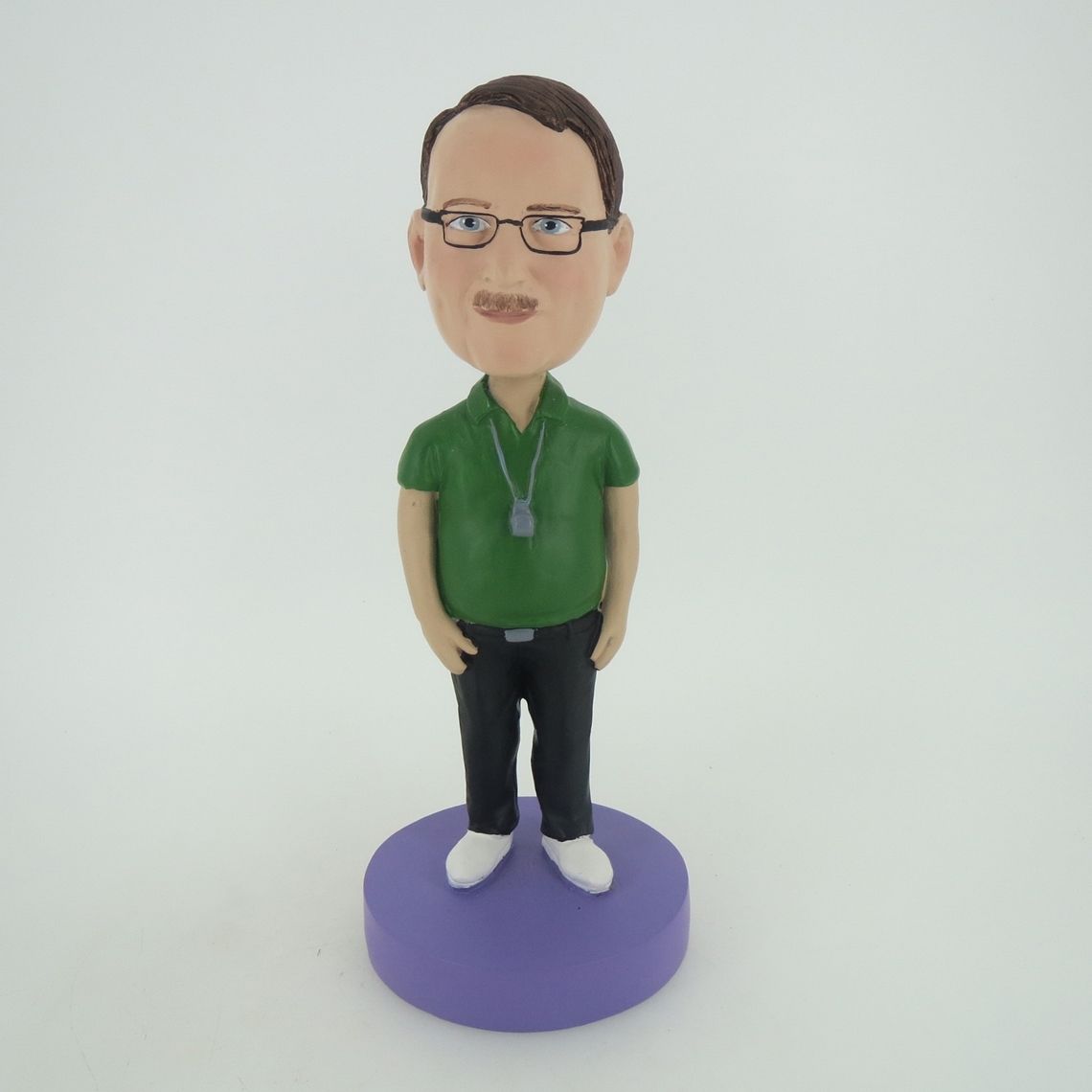 Picture of Custom Bobblehead Doll: Referee With Green Shirt