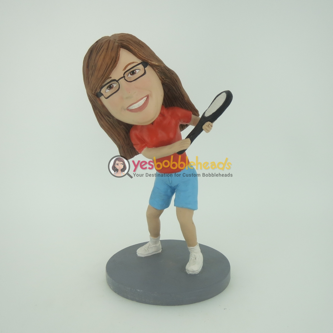 Picture of Custom Bobblehead Doll: Tennis Woman