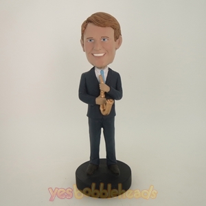 Picture of Custom Bobblehead Doll: Saxaphone Player Male