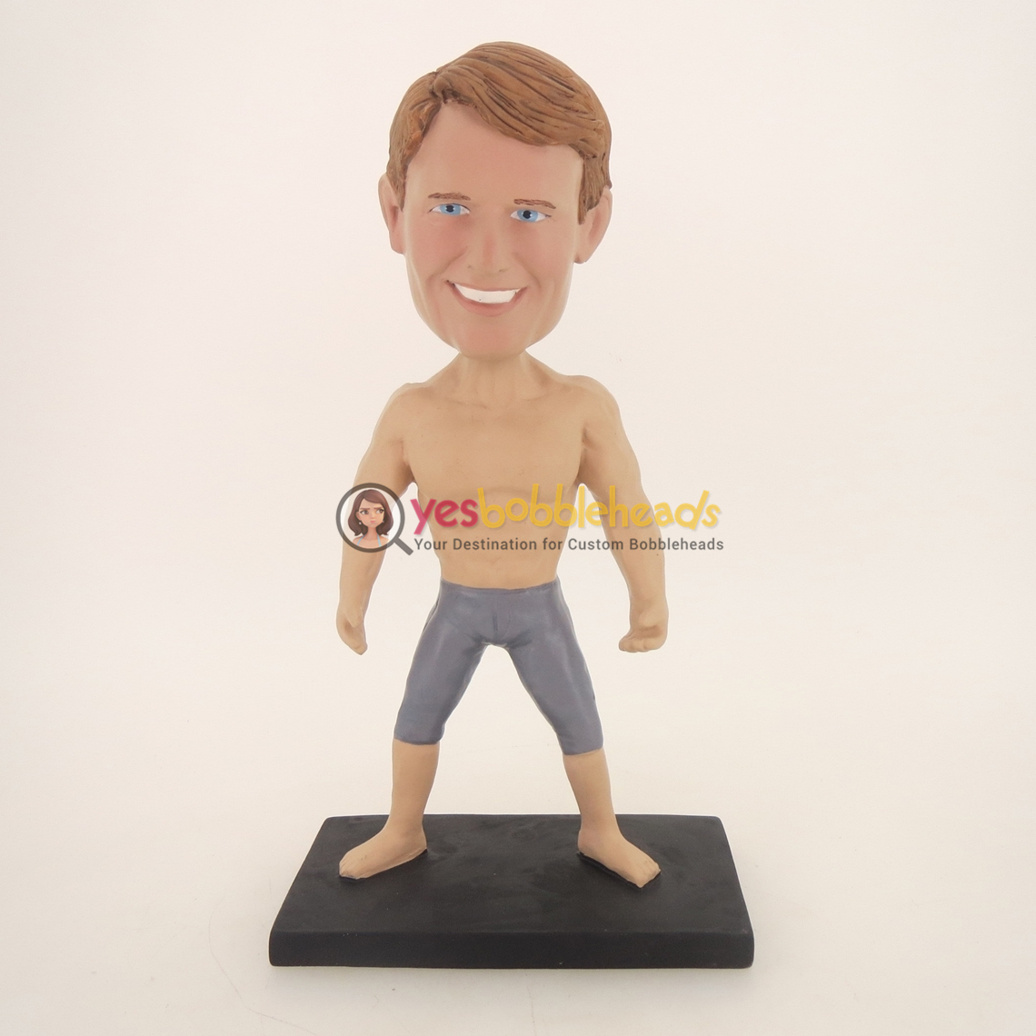 Picture of Custom Bobblehead Doll: Shirt Off Muscle Man