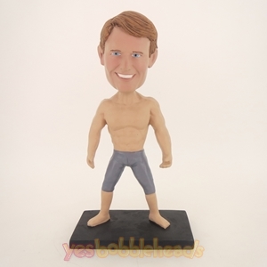 Picture of Custom Bobblehead Doll: Shirt Off Muscle Man