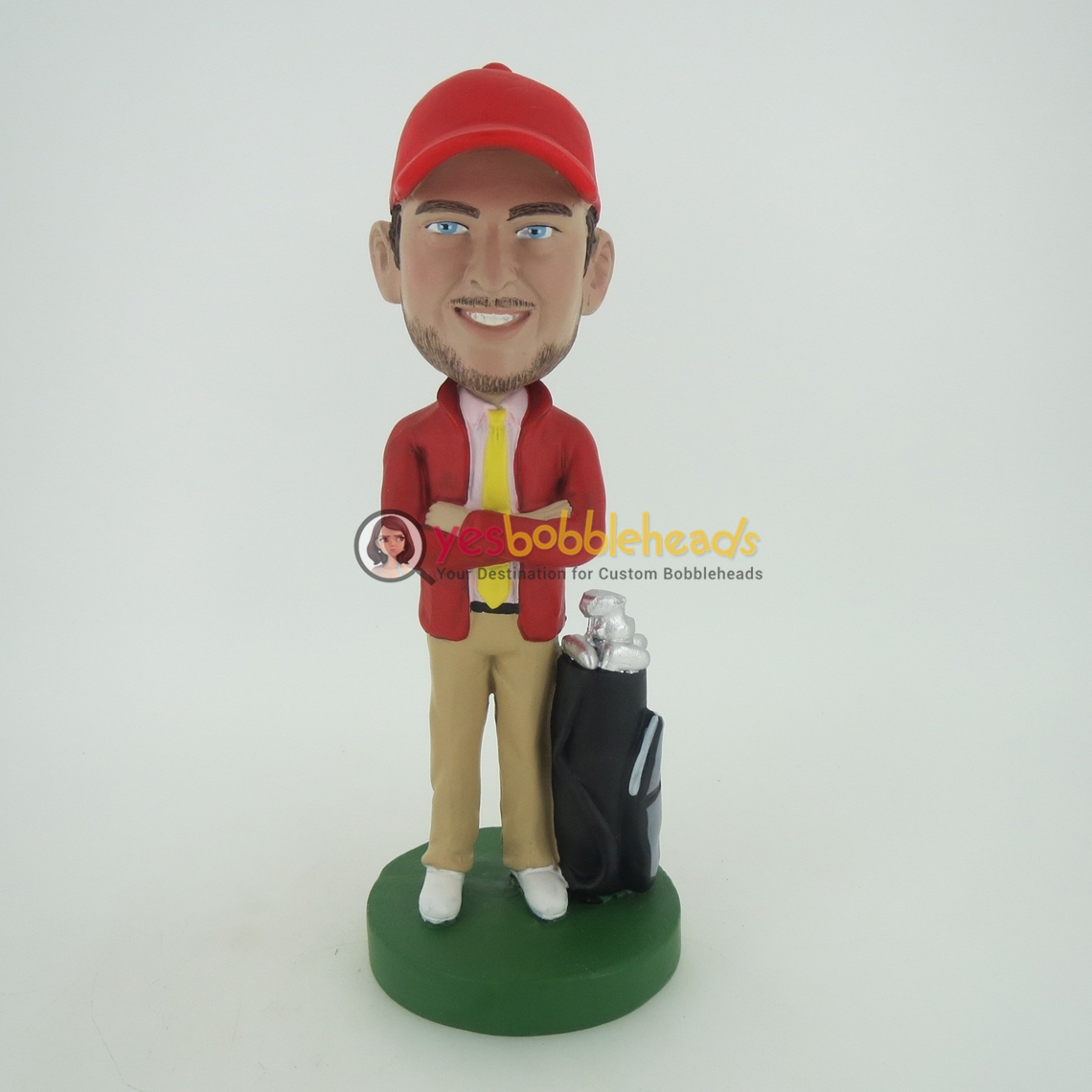 Picture of Custom Bobblehead Doll: Standing Golfer Man