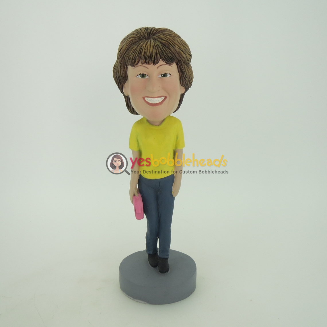 Picture of Custom Bobblehead Doll: Woman with Handbag