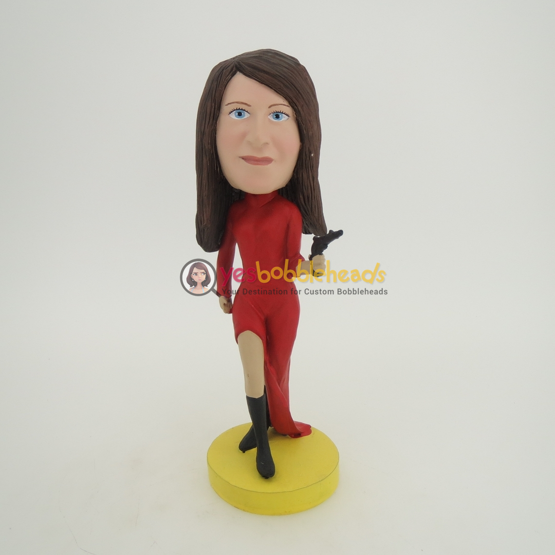 Picture of Custom Bobblehead Doll: Woman with Handgun