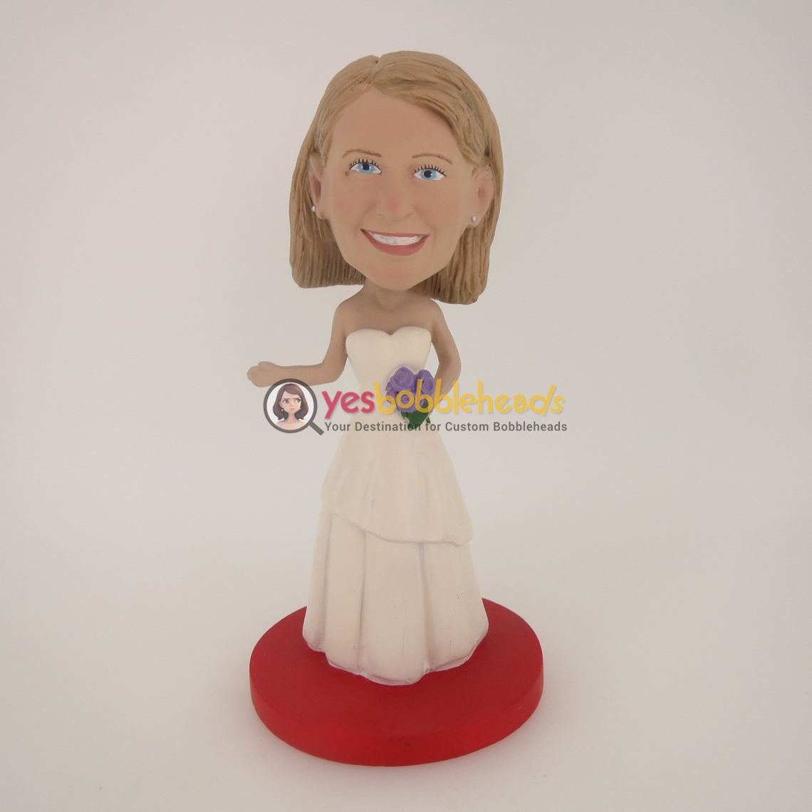 Picture of Custom Bobblehead Doll: Woman with White Wedding Dress