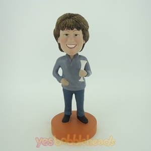 Picture of Custom Bobblehead Doll: Woman with Wine Glass