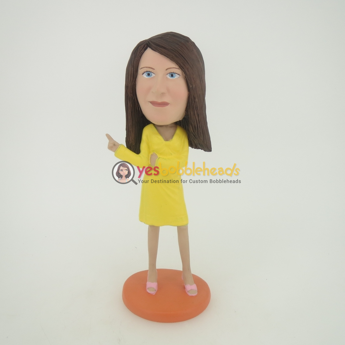 Picture of Custom Bobblehead Doll: Woman with Yellow Dress