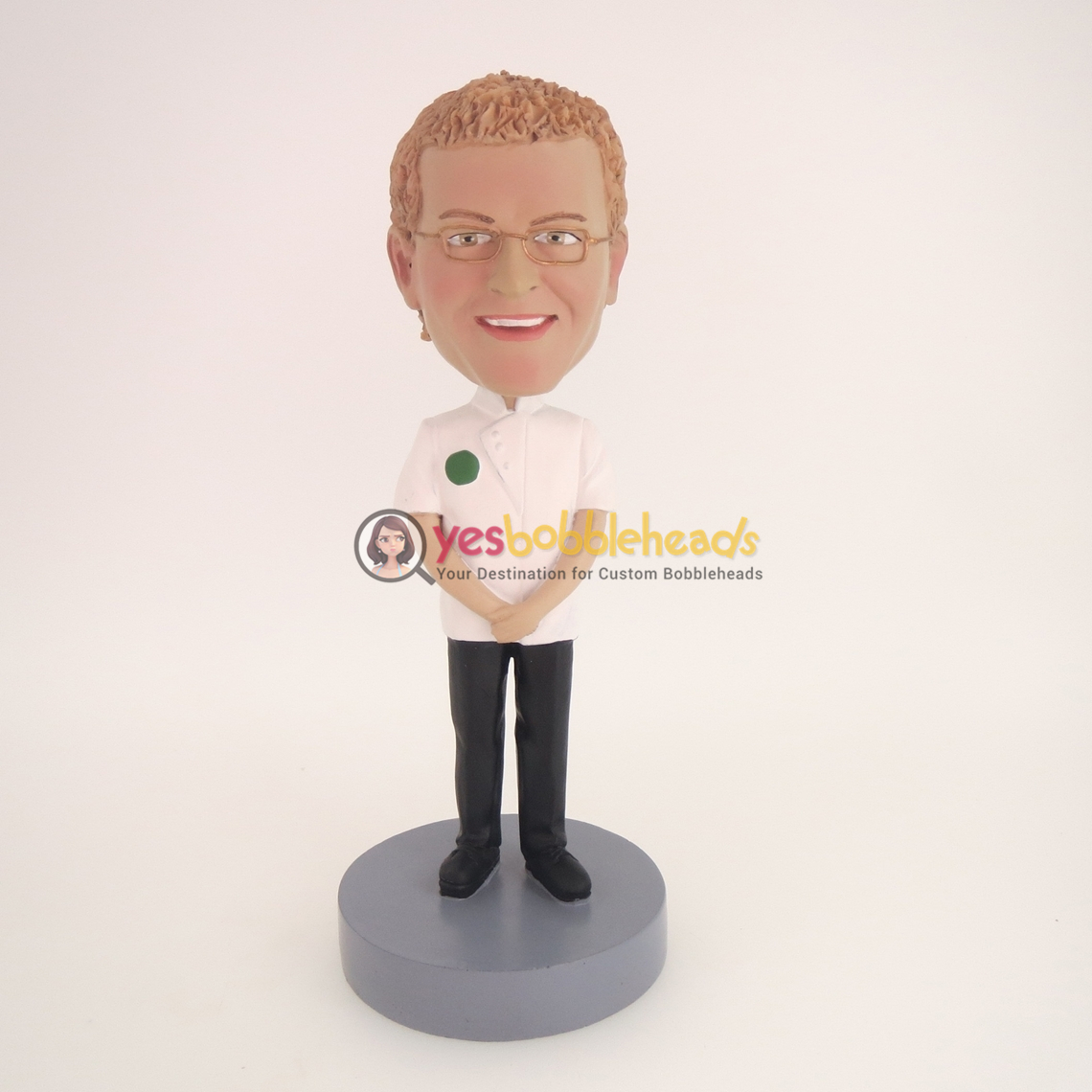 Picture of Custom Bobblehead Doll: Two Hands Before White Suit Man