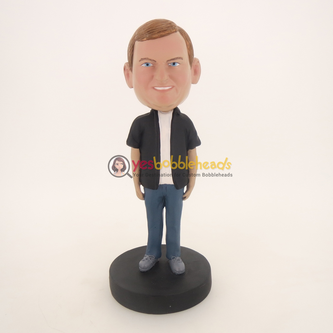 Picture of Custom Bobblehead Doll: Big Boy With Casual Style