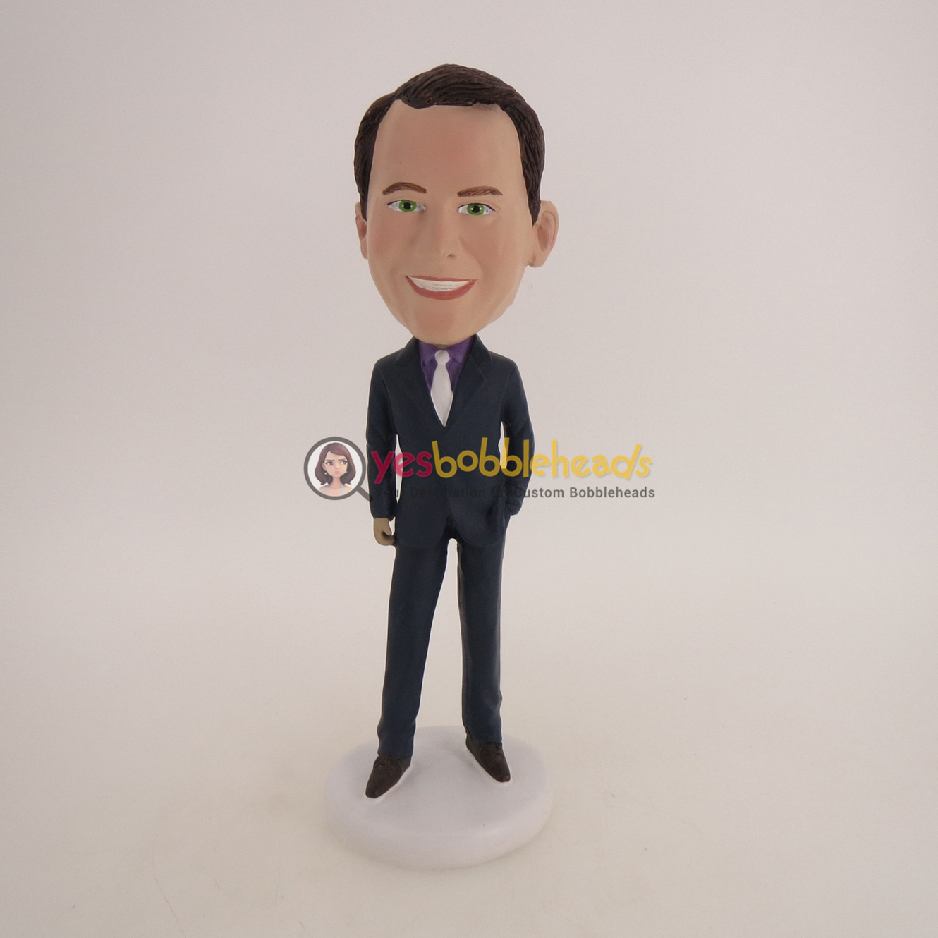 Picture of Custom Bobblehead Doll: Business Man In Very Formal Suit