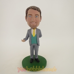 Picture of Custom Bobblehead Doll: Business Man Inviting