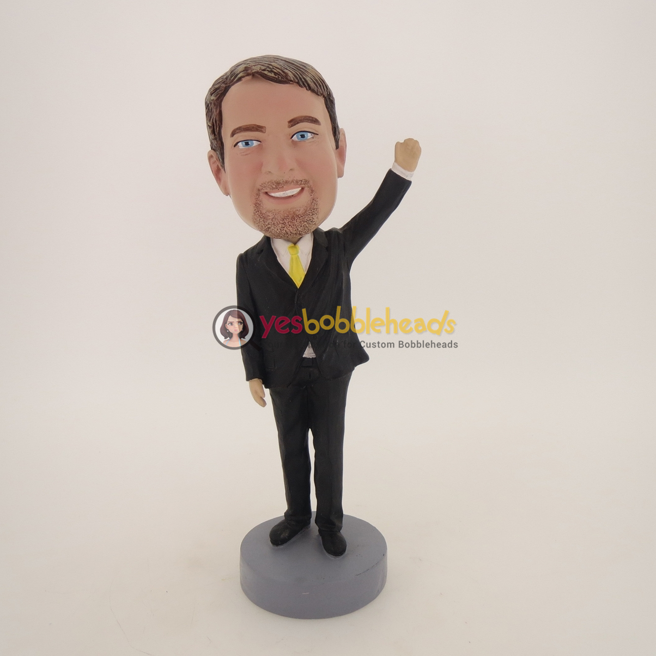 Picture of Custom Bobblehead Doll: Business Man Waving