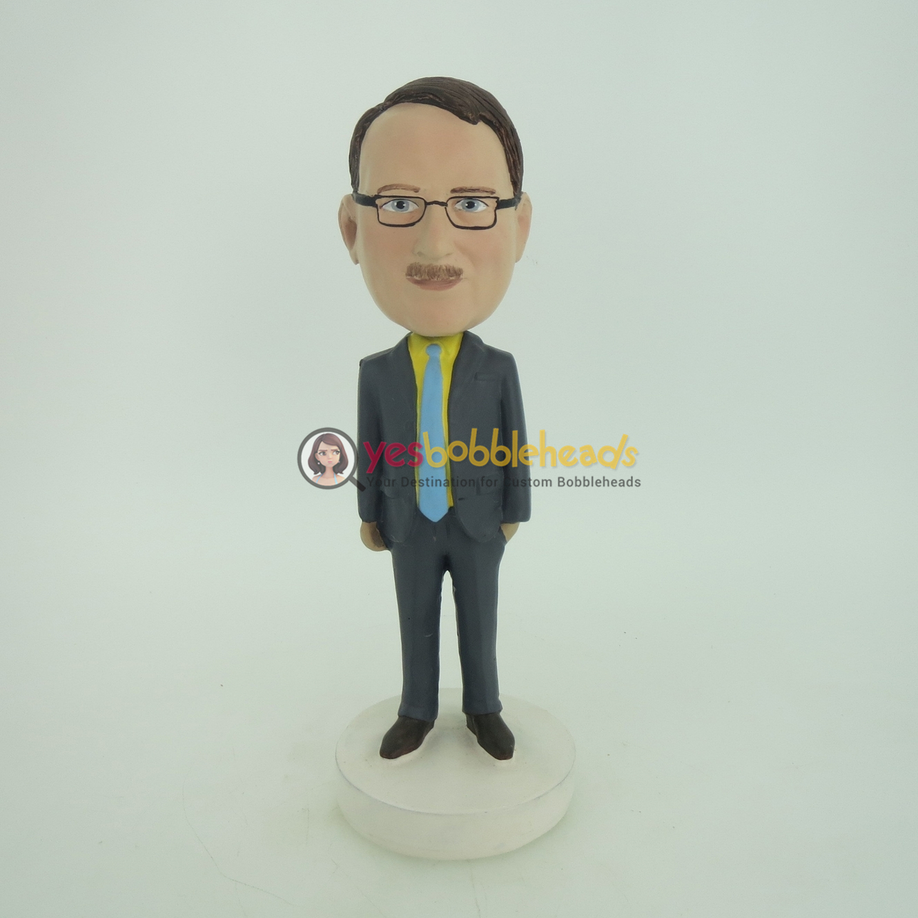 Picture of Custom Bobblehead Doll: Business Man With Formal Style