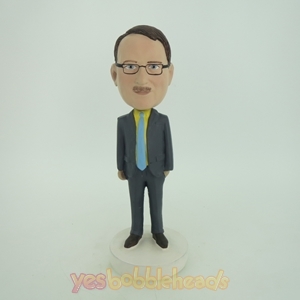 Picture of Custom Bobblehead Doll: Business Man With Formal Style