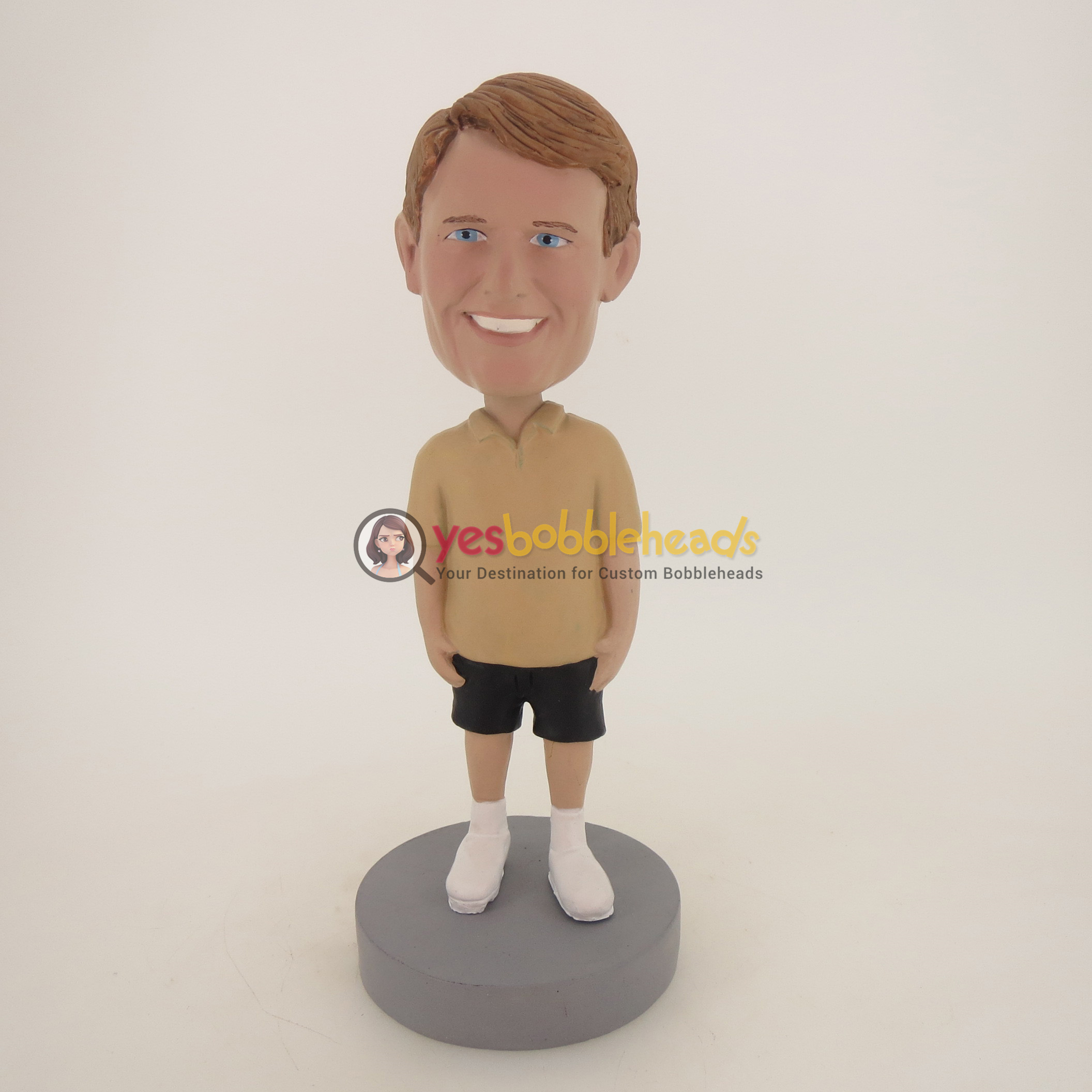 Picture of Custom Bobblehead Doll: Casual Man In Brown